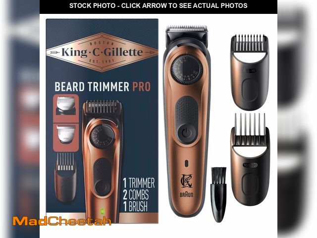 Lot 74-14382137 - King C.  Beard Trimmer PRO with 40 beard length settings in precise 0.5mm steps, cordless design &am...