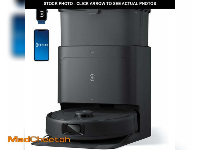 Lot 74-14597054 - ECOVACS DEEBOT N30 Omni Robot Vacuum and Mop, 10000Pa Suction, TruEdge Adaptive Edge Mopping, ZeroTa...