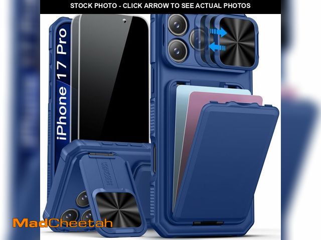 Lot 74-13548663 - SSLOTSCASE for iPhone 17 Pro Case with 2X Privacy Screen Protector, Card Holder &amp; Sliding Camera...