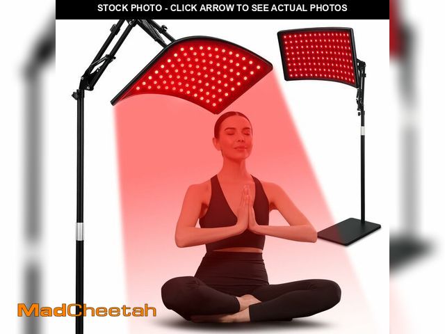 Lot 74-13547692 - Red Light Therapy for Face and Body, Red Infrared Light Therapy Lamp with Stand Led 660nm Red Light-...