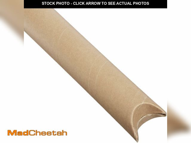 Lot 74-12664092 - Aviditi Snap Seal Kraft Mailing Tubes, 3 x 18 Inches, Pack of 24, for Shipping, Storing, Mailing, an...