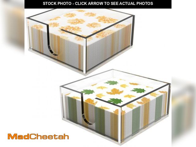 Lot 74-12120423 - Rubtlamp 2Pcs Acrylic Napkin Holder Bathroom - 0.2Inch Thickness Acrylic Guest Towel Napkin Holder -...