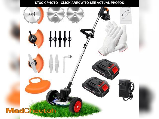 Lot 74-12538513 - GARDKUNFU 21V Electric Weed Wacker, Cordless Grass Trimmer with 2 Batteries &amp; Charger, 3 in 1 St...