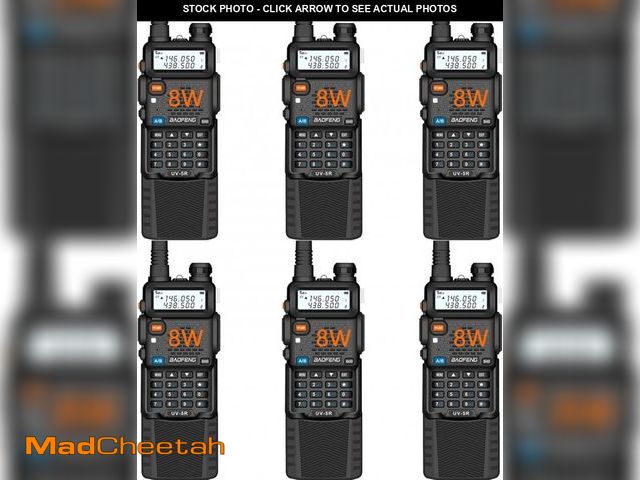 Lot 74-11905264 - Baofeng UV-5R Dual Band Two Way Radio Handheld Ham Radio Long Range Walkie Talkies Pack of 6 for Hik...