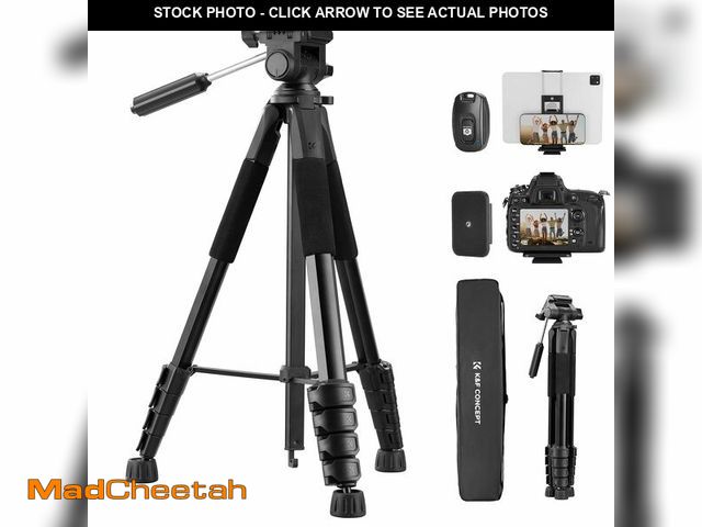 Lot 74-14149176 - K&amp;F CONCEPT Camera Tripod, 75" Lightweight Portable Travel Outdoor DSLR Tripods for Camera Phone...