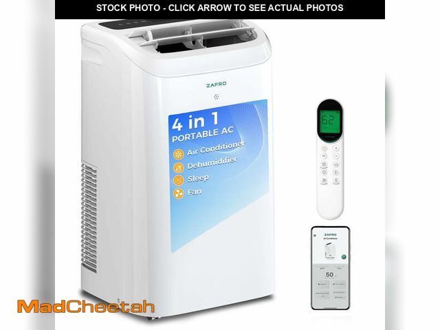 Lot 74-12780955 - Zafro 14,000 BTU (12000 BTU SACC) Portable Air Conditioner with Wifi &amp; Remove Control, 46dB Ultr...
