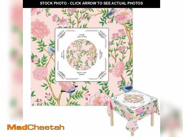 Lot 74-14209553 - Hillsuren Mahjong Tablecloth 55" x 55" Polyester Square Instructional Design with Rules for Family G...