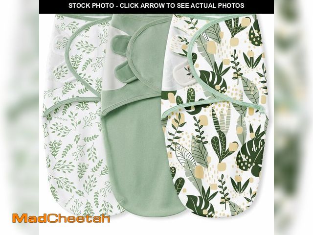 Lot 74-14215589 - Yoofoss Baby Swaddles for Newborns 100% Organic Cotton, Adjustable Swaddle Sleep Sack 0-3 Months New...