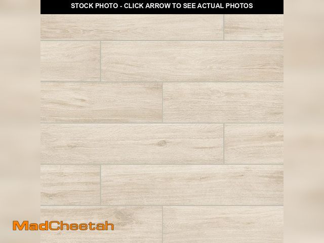 Lot 74-12855844 - Chalet Natural 8 in. x 36 in. Light Beige Matte Porcelain Floor and Wall Tile (15.54 sq. ft./Case) -...
