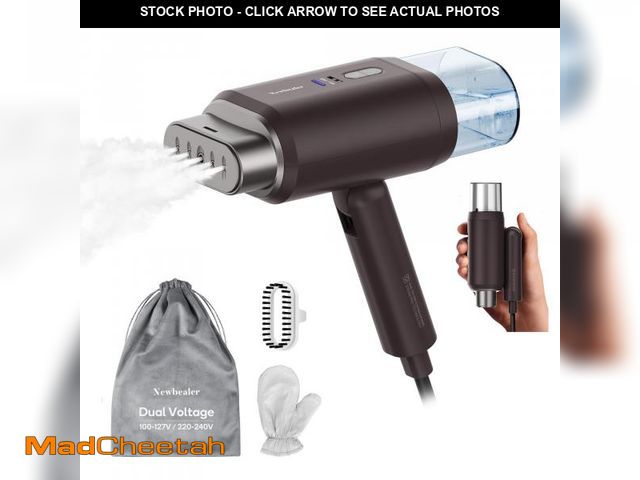 Lot 74-12310775 - Newbealer Dual Voltage Garment Steamer - 120V/220V, 1200W Powerful Steamer for Clothes, Home &amp; T...