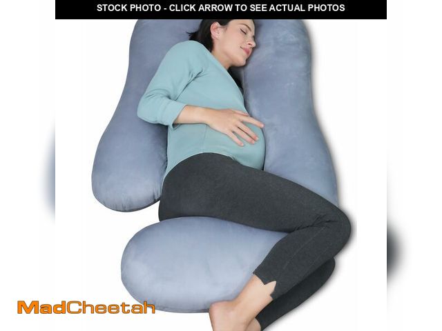 Lot 74-13572345 - MOON PARK Pregnancy Pillows for Sleeping - 57 Inch U Shaped Full Body Maternity Pillow with Removabl...
