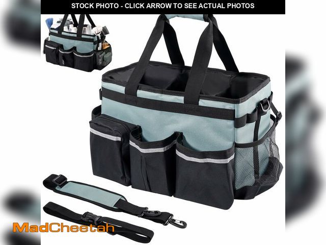 Lot 74-12704957 - ProCase Cleaning Caddy Bag for Housekeepers, Foldable Cleaning Supply Bag with 5 Compartments, Weara...