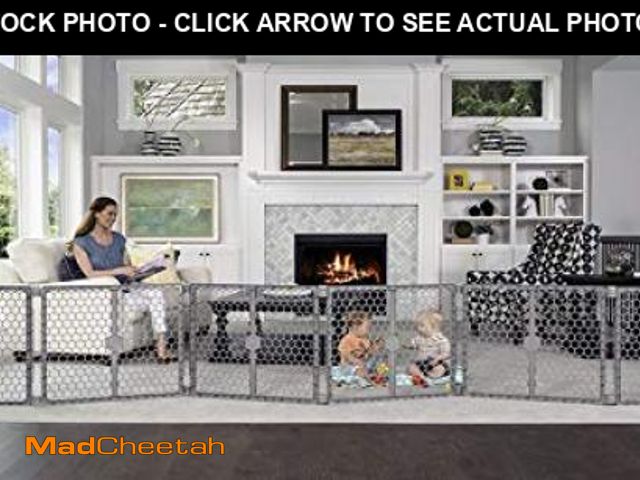 Lot 74-12366286 - Regalo Plastic 192-Inch Super Wide Adjustable Baby Gate and Play Yard, 4-in-1, Bonus Kit, Includes 4...