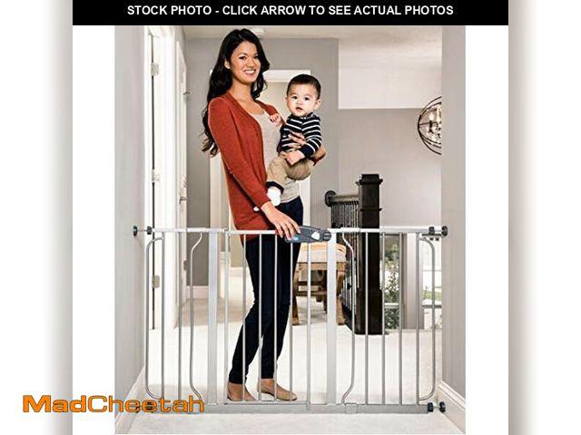 Lot 74-12544332 - Regalo Easy Step 49-Inch Extra Wide Baby Gate, Includes 4-Inch and 12-Inch Extension Kit, 4 Pack of ...