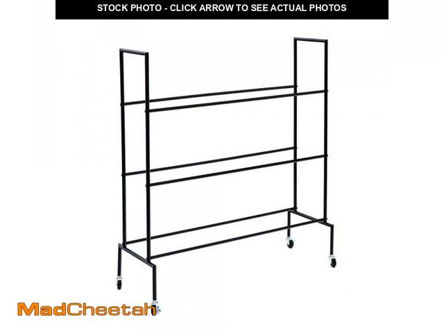 Lot 74-12492971 - Trademark Innovations Basketball Ball Rolling Storage Cart Rack, Holds 12 Standard Size Balls - UNUS...
