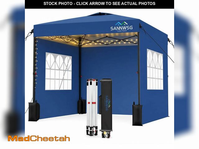 Lot 74-14612334 - 12X12 Pop Up Canopy Tent with 3 Sidewalls - UNUSED