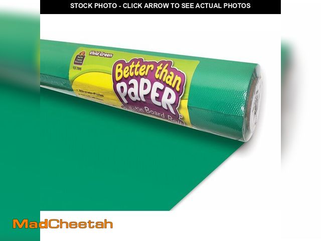 Lot 74-12805281 - Teacher Created Resources Vivid Green Better Than Paper Bulletin Board Roll (TCR77895) - UNUSED