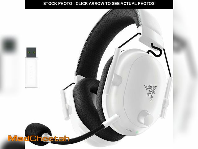 Lot 74-14591442 - Razer BlackShark V2 Pro Wireless Gaming Headset, PC, 70 Hr Battery, White - UNUSED
