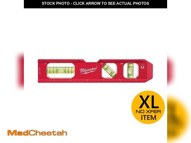 Lot 74-13775579 - *SCRATCHED* Milwaukee 7 in. Billet Torpedo Level *SCRATCHED*  - UNUSED