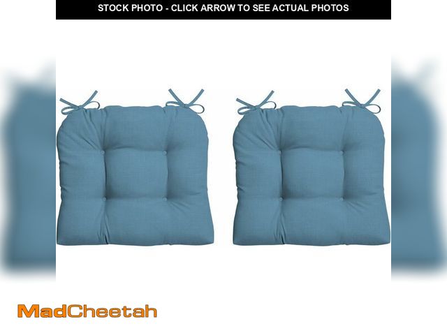 Lot 74-14348494 - Arden Indoor/Outdoor Rocking Chair Or Wicker Chair Cushion, 2-Pack, 20 x 18, Water Repellent, Rain P...