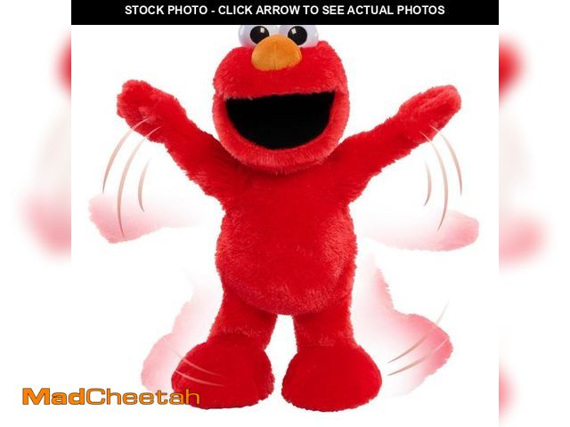 Lot 74-12312701 - Sesame Street Elmo Slide Singing and Dancing 14-inch Plush, Pretend Play, Interactive Toy, Kids Toys...
