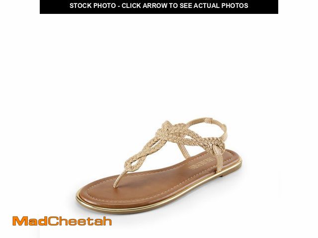 Lot 74-14296361 - DREAM PAIRS Women's Flat Sandals Dressy Summer Stappy Comfortable Ankle Elastic T-Strap Beach Thong ...