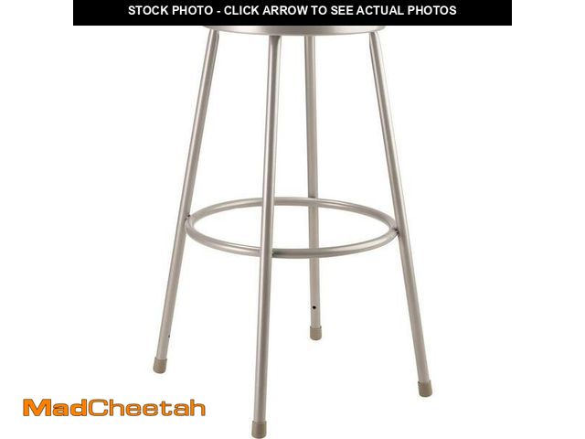 Lot 74-14327351 - NPS 24" H Heavy Duty Steel Stool with Hardboard Seat for STEM, Science, School Labs (National Public...