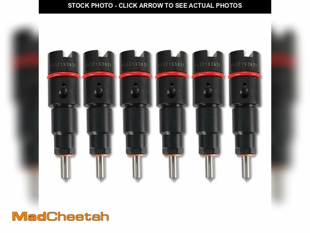 Lot 74-12458887 - Seapple 6pcs RV275 Fuel Injectors 0432193635 Fits For Dodge Cummins Ram 5.9L 40-50 HP 24V Diesel Eng...