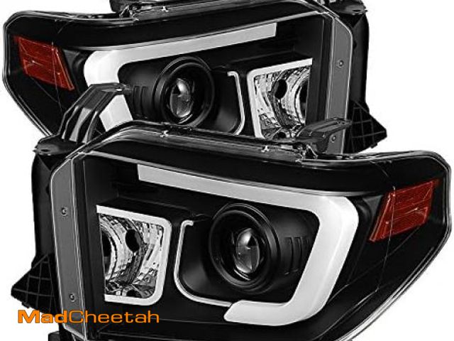 Lot 74-12507881 - (OE) Toyota Tundra 2014-2021 w/LED DRL (Not Fit SR and SR5 Model) Halogen Headlight - OE Black Right...