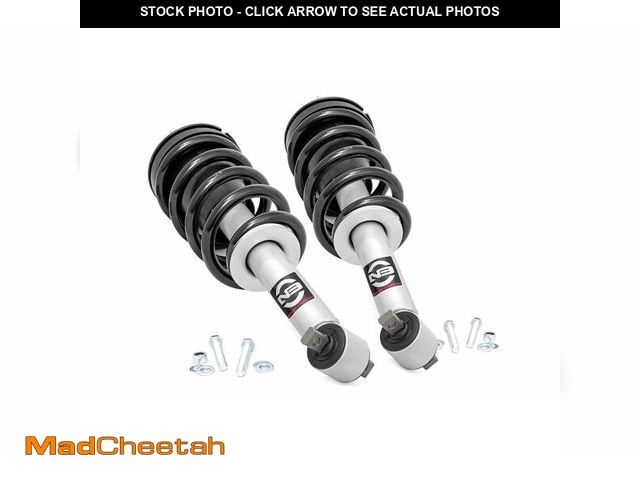 Lot 74-12894894 - Rough Country 2" Loaded N3 Leveling Struts for 2014-2018 Chevy/GMC 1500-501063 - UNUSED