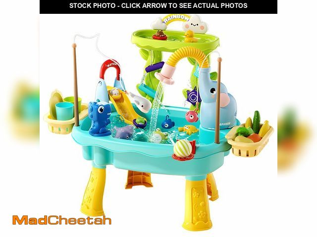 Lot 74-14270620 - NOPROB 2027 Upgraded Toddlers 1-3 Water Table with Electric Pump, Kids Water Table with Faucet Play ...