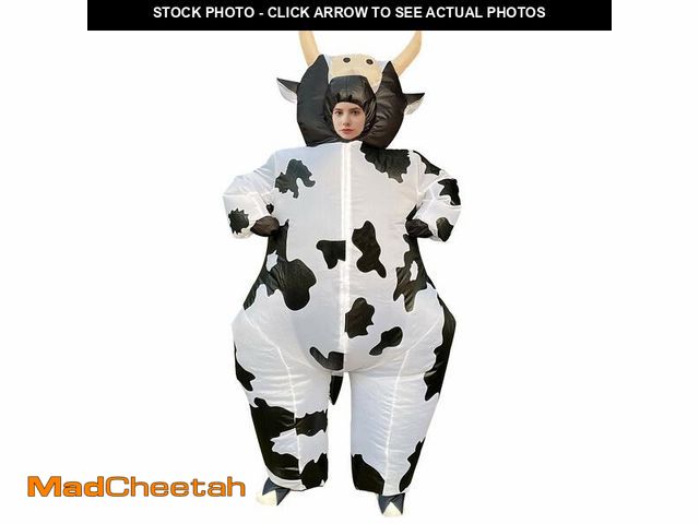 Lot 74-12969401 - Arokibui Inflatable Cow Costume Blow up Animal Costume Cosplay Party Festival Christmas Halloween Su...