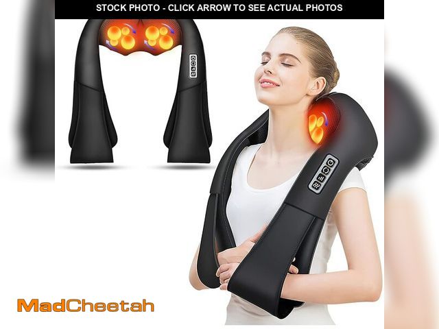 Lot 74-13539825 - AERLANG Shiatsu Back and Neck Massager, Back Massager Deep Tissue Kneading Neck and Shoulder Massage...