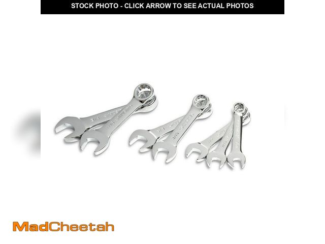 Lot 74-13691901 - Husky Stubby SAE Combination Wrench Set (7-Piece) - UNUSED