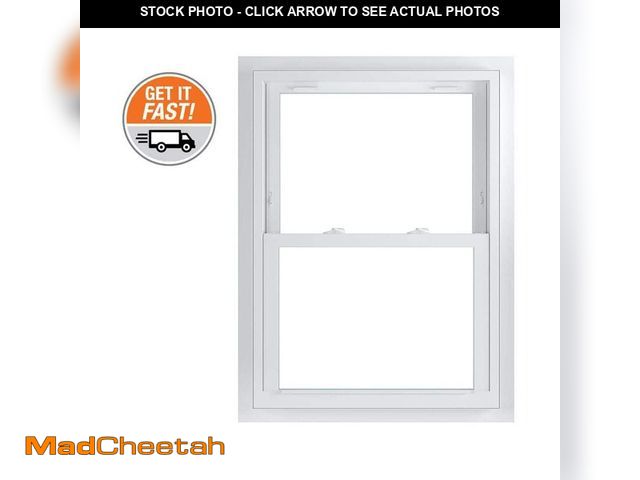 Lot 74-13649593 - American Craftsman 29.75 in. x 40.75 in. 70 Series White Double Hung Low-E Argon Glass Vinyl Fin wit...