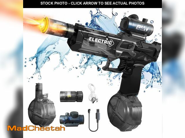 Lot 74-13631092 - Trokiomi Super Electric Water Gun with Muzzle Flash &amp; Recoil Effect, Powerful 480CC High Capacit...