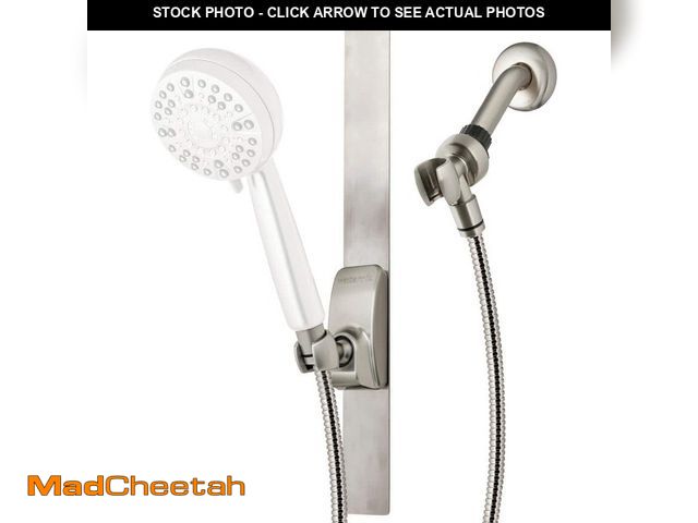 Lot 74-13791774 - Waterpik 18 in. Magnetic Shower Slide Strip Accessory Kit in Brushed Nickel - UNUSED