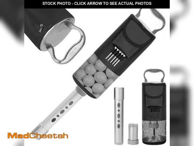 Lot 74-12307948 - HOW TRUE Golf Ball Shag Bag With Detachable Aluminum Alloy Tube, Ball Retriever, Hold up to 70 Balls...