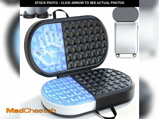 Lot 74-12606653 - Portable Memory Foam Seat Cushion for Travel, Airplane Cooling Chair Pads for Long Flights, Tailbone...