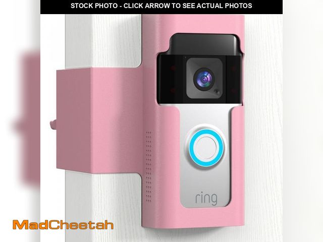 Lot 74-12182266 - Ring Doorbell Mount Door Holder - Pink All Metal Anti Theft Doorbell Mount for Ring &amp; Blink - No...