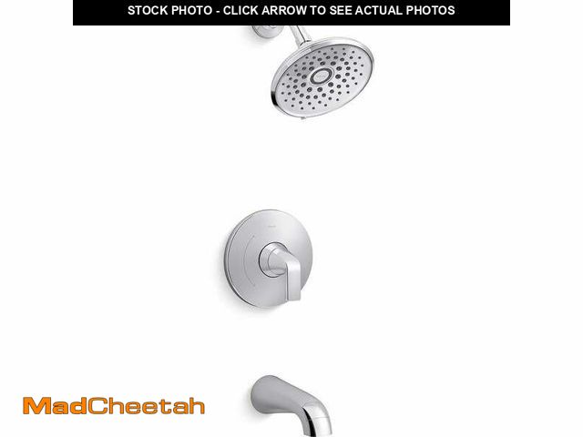 Lot 74-13070519 - KOHLER Cursiva Single-Handle 3-Spray Tub and Shower Faucet 1.75 GPM in Polished Chrome (Valve Includ...