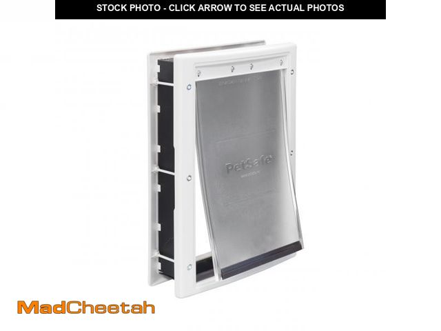 Lot 74-12051484 - PetSafe Never Rust Plastic Doggie Door for Install in Interior and Exterior Doors or Walls, Paintabl...