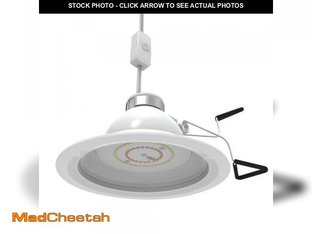 Lot 74-11825787 - Feit Electric 8 in. 32-Watt Clamp Mount White Full Spectrum LED Non-Dimmable Indoor Plant Grow Light...