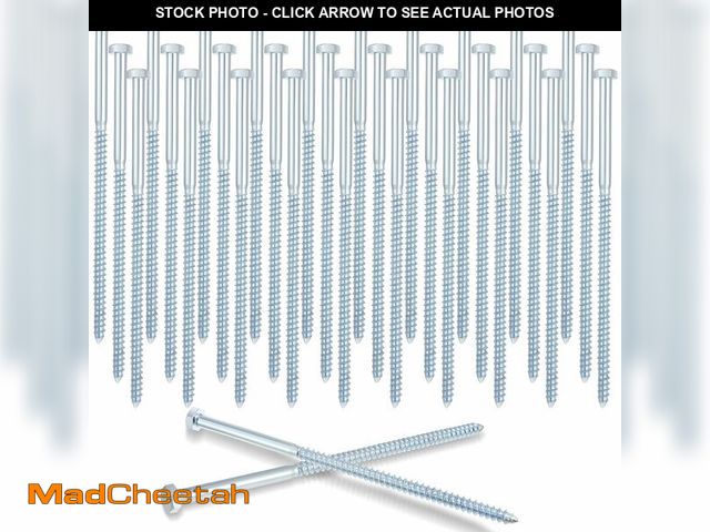 Lot 74-14214095 - Tandefio 1/2" x 10" Lag Bolt 30 Pack Lag Screws Galvanized for Wood 1/2 Inch x 10 Inch Hex Head Long...