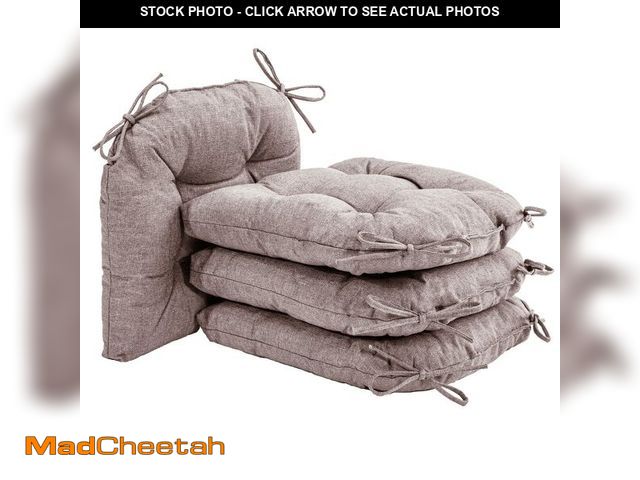 Lot 74-13564067 - Kyaringtso Chair Cushions for Dining Chairs, 4 Pack Soft and Comfortable Chair Cushions Pads with Ti...