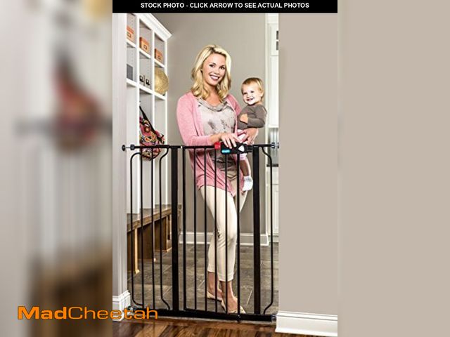 Lot 74-12096431 - Regalo Easy Step Extra Tall Walk Thru Baby Gate, Bonus Kit, Includes 4-Inch Extension Kit, Pressure ...