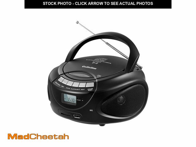 Lot 74-14267520 - Gelielim Portable CD Players for Home, CD Boombox with AM/FM Stereo Radio, Bluetooth, USB, SD Card, ...