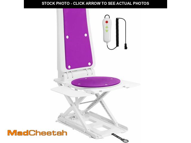 Lot 74-12632970 - Electric Chair Lift for Senior, Remote Control Floor Lift with Padded Backseat, Bathtub Lift Elderly...