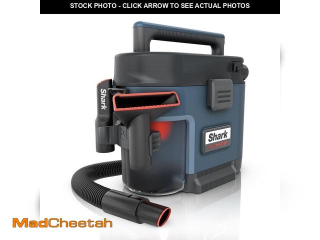 Lot 74-13769199 - Shark MessMaster Portable 1 Gal. 7-Peak HP Corded Wet/Dry Vacuum with Self-Rinsing and AnyBag techno...