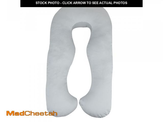 Lot 74-12536424 - Leachco Slumber Wonder Contoured Total Body Pregnancy Pillow -  Gray - UNUSED